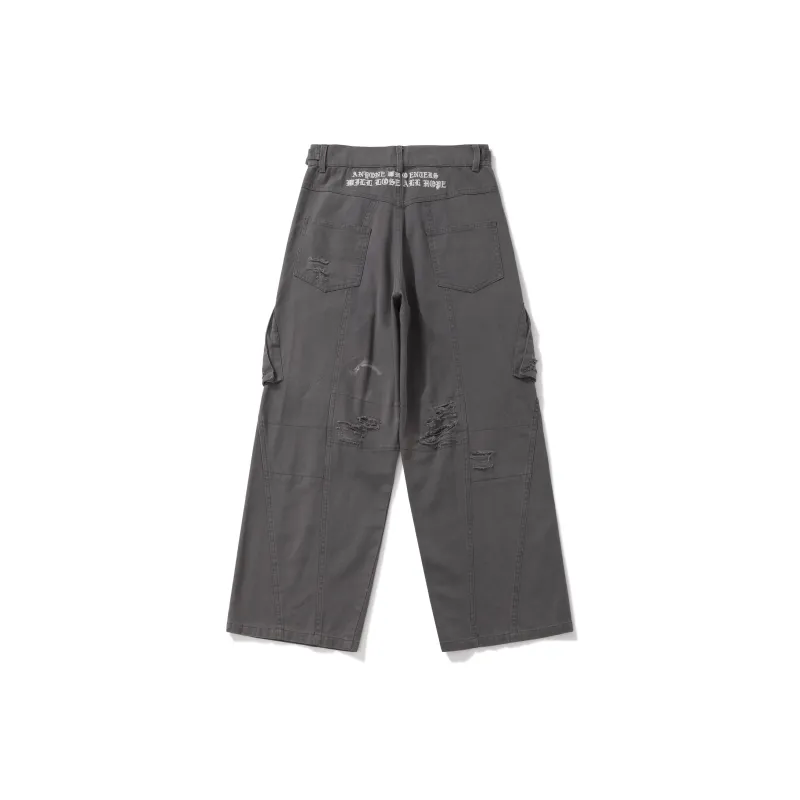 BURNIN Casual Pants Unisex Dark Gray-1