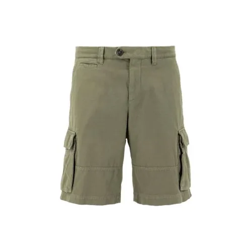 Brunello Cucinelli Casual Shorts Men Army Green