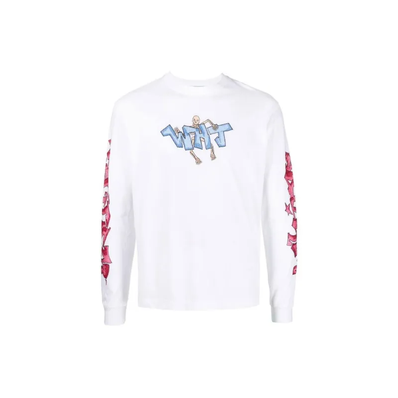 OFF WHITE Graff Wht Pupp Skate Long Sleeve T shirt-0
