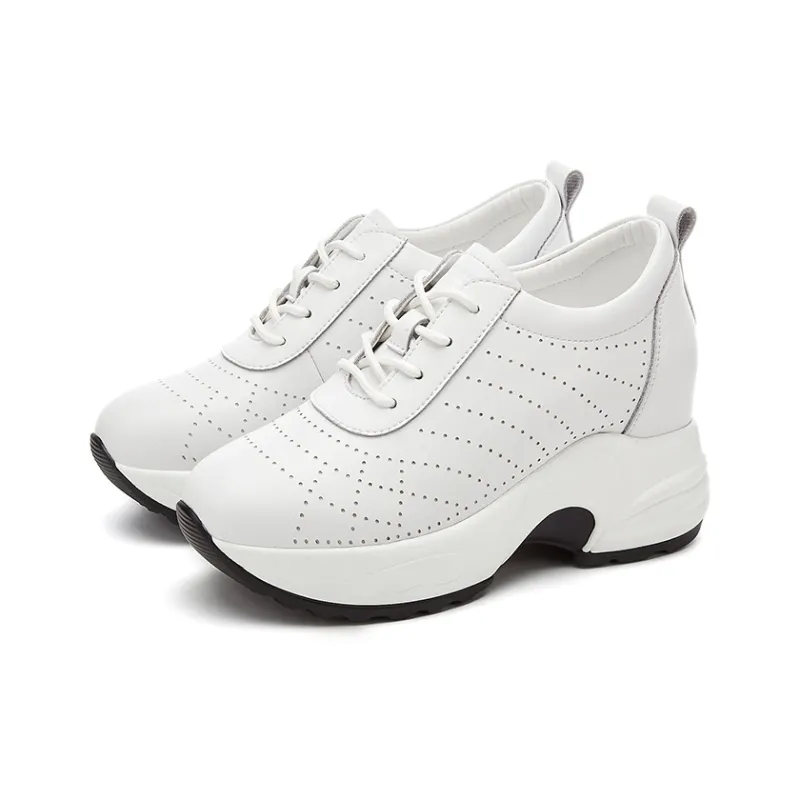 Rich Birds Breathable Height Increasing Low-Top Casual Shoes Women's-7