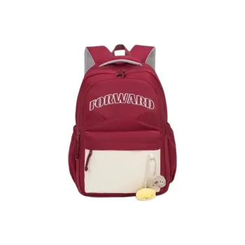 ZUOBAILI Nylon Backpack Large Size Unisex Red/Pink/Black/Blue/Khaki