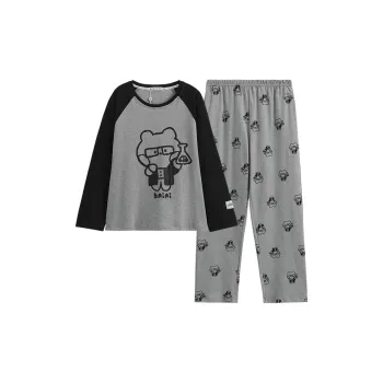 FENTENG x LINE FRIENDS Pajama Set Women's Heather Gray
