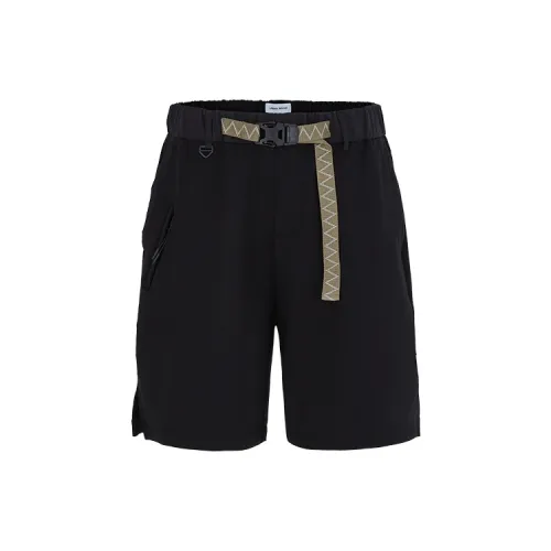 URBAN REVIVO Casual Shorts Men Jet Black