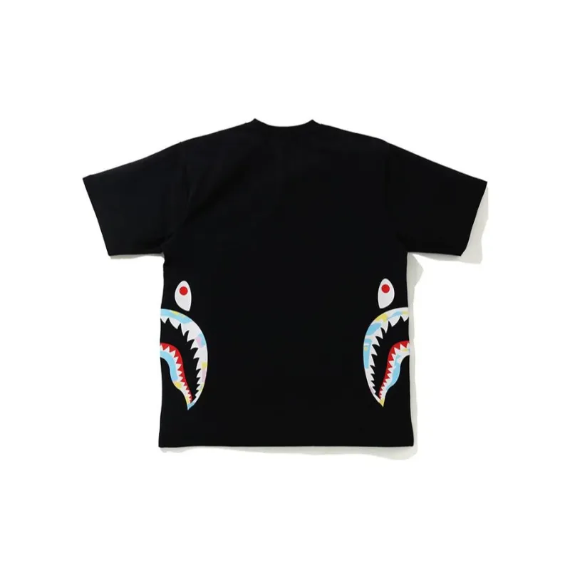 Bape New Multi Camo Side Shark Relaxed Tee-1