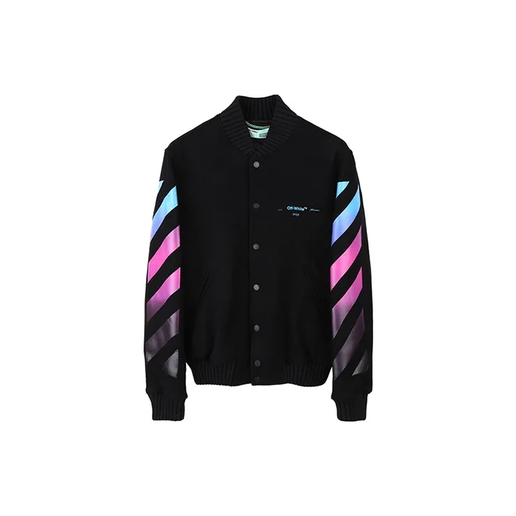 OFF WHITE FW19 Baseball Jacket Men's Black-1