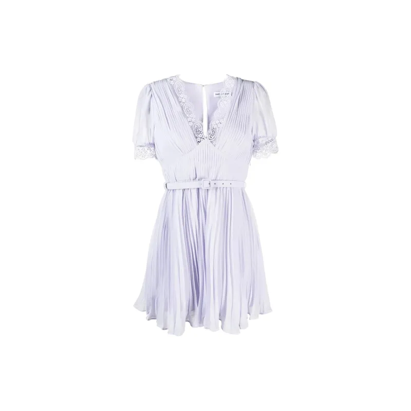 Self portrait Lace trim Minidress-2