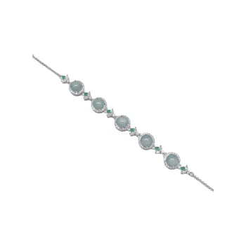 Viola Ice Glutinous Jadeite Bracelets Women's