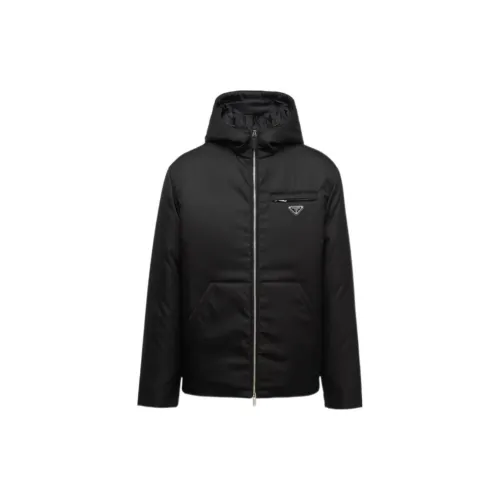 PRADA Puffer Jackets Men Black