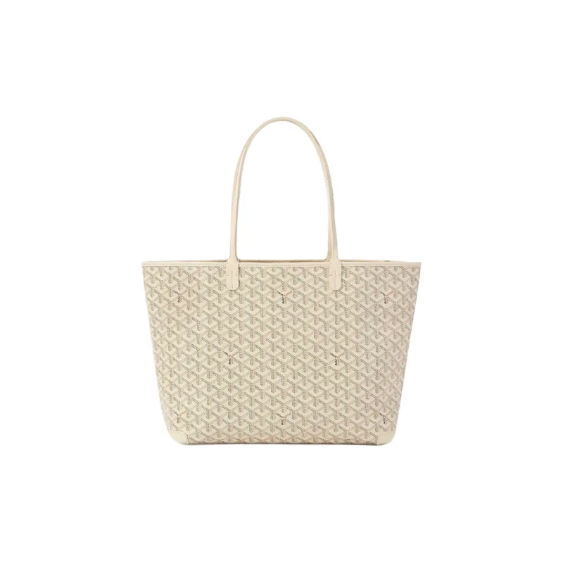 GOYARD Artois Canvas Calfskin Tote Bag Shopping Bag Shoulder Bag Handbag Medium Size Women's Sand Stone-2