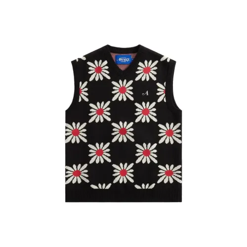 KITH Vests Men Black Floral Pattern