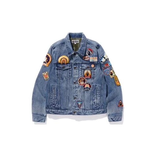 A BATHING APE Denim Jackets Unisex