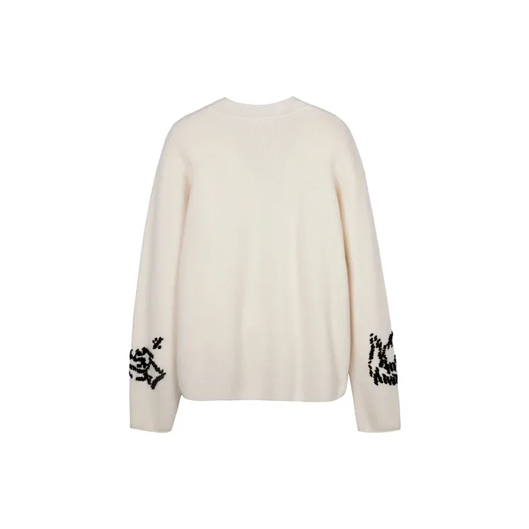 CROQUIS Sweaters Unisex 056 Cool Gray White-1