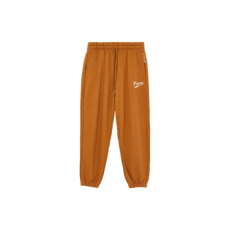 Puma yellow sweatpants hotsell