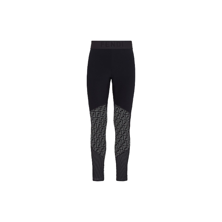 Fendi black leggings best sale