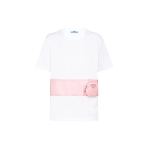 PRADA T-Shirts Women's White/Pink