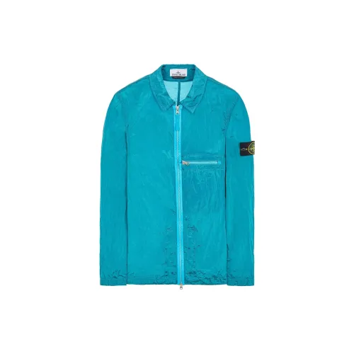 STONE ISLAND SS23 Nylon Meta Jackets Men Turquoise