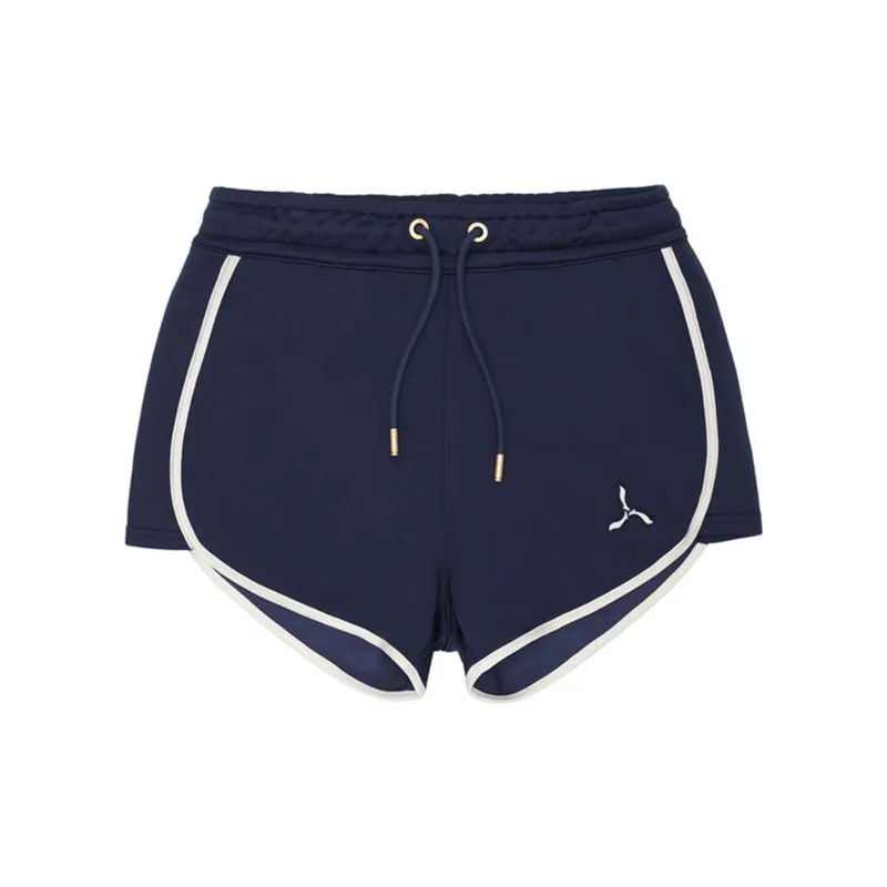 LI NING 1990 Casual Shorts Women's Dark Ship Blue-0