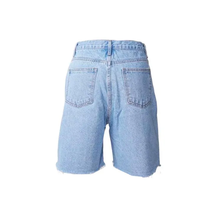 KIMHEKIM High rise Logo patches Denim Shorts-1