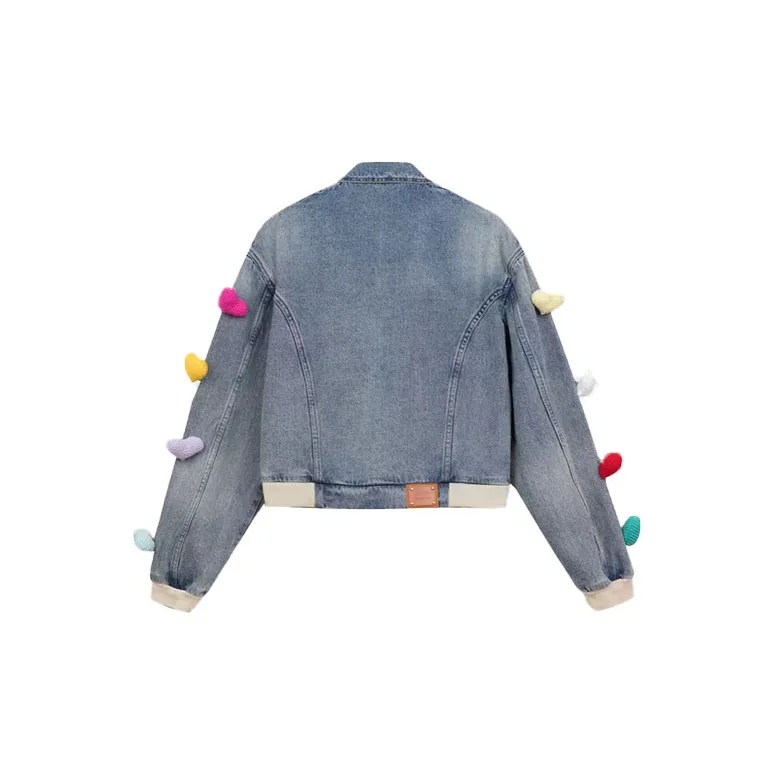 ONOFFON Denim Jackets Women's Royal Blue-1