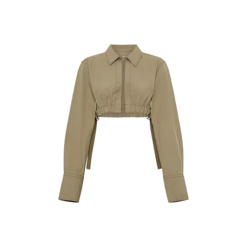 DION LEE Cropped Elasticated Shirt