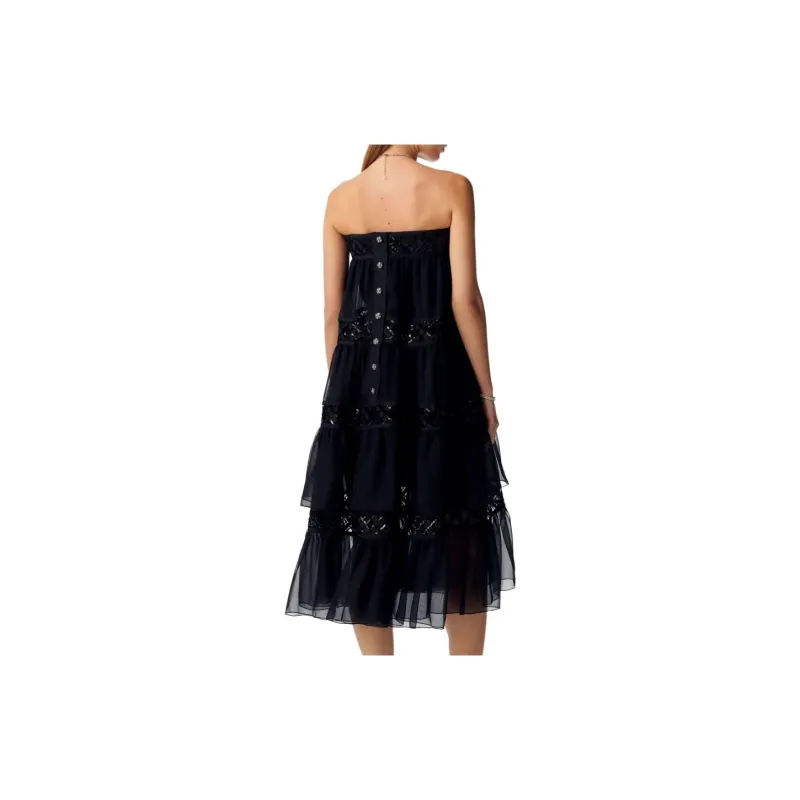 CHANEL SS23 Sleeveless Dress Women's Black-1