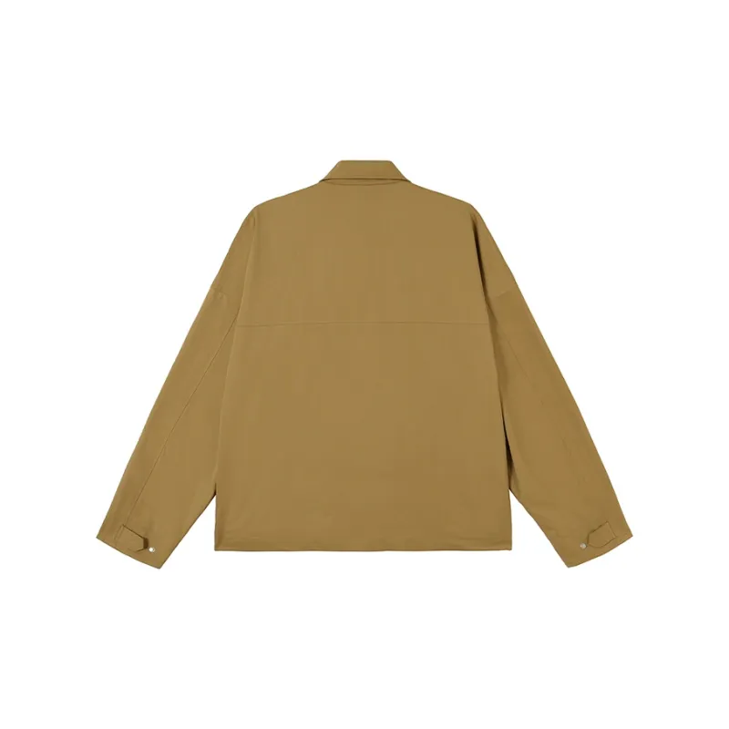 YAOJIUJIUQI Jackets Men Brown-1