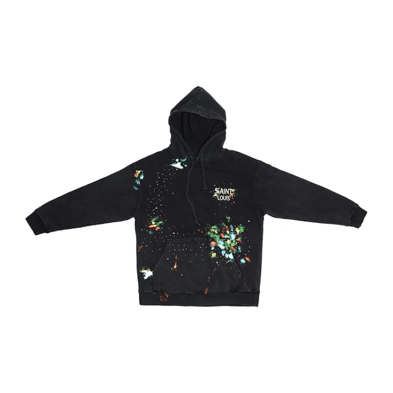 SSSAINT LOUIS Sweatshirt Unisex Washed Black-1