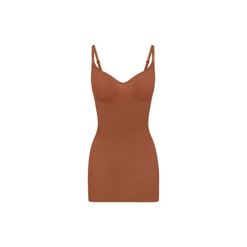 Skims Slip Dresses Women's Bronze