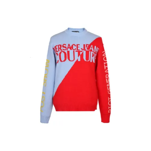 VERSACE JEANS COUTURE Sweaters Men Red And Blue