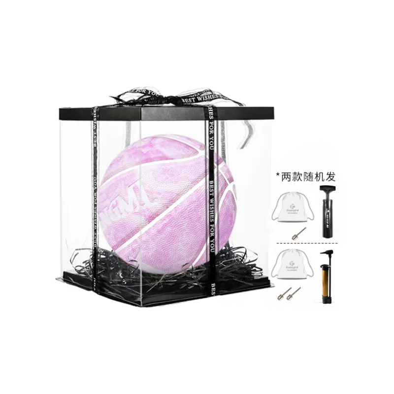 Kuangmi Marble Collection PU Basketball Column Pink Size 7 Training Unisex-4