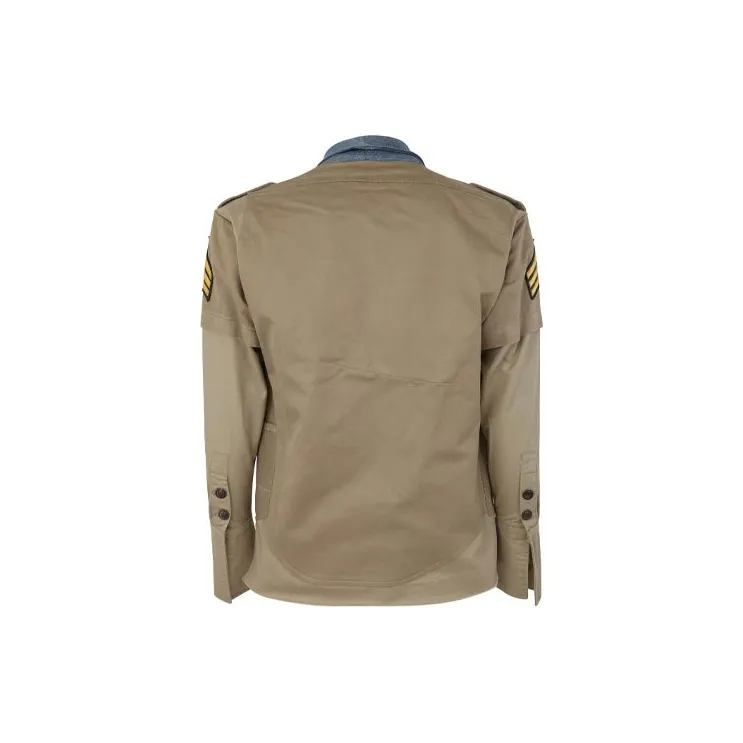 GREG LAUREN Two tone Cotton Military Jacket-1