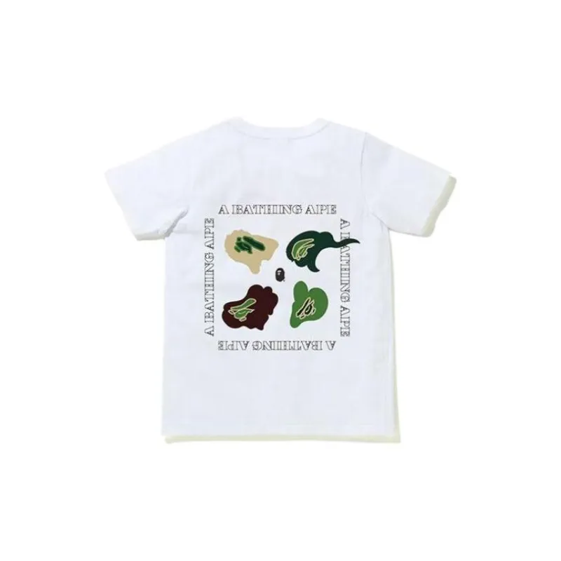 A BATHING APE Def Camo Tee White/Multi-7