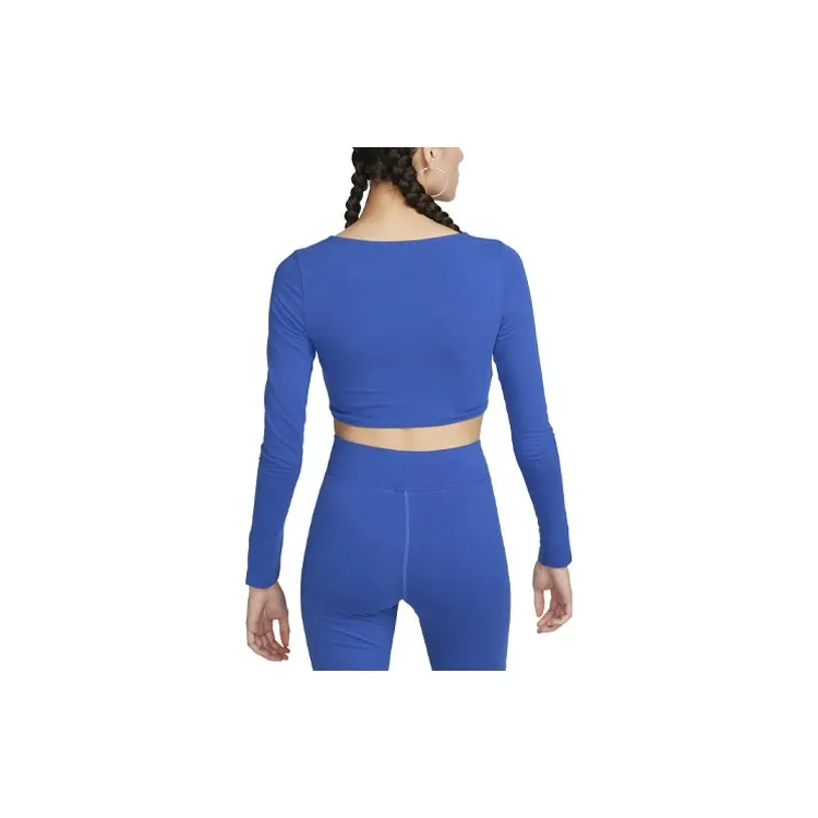 Nike Crop Tops Women's Game Blue-1