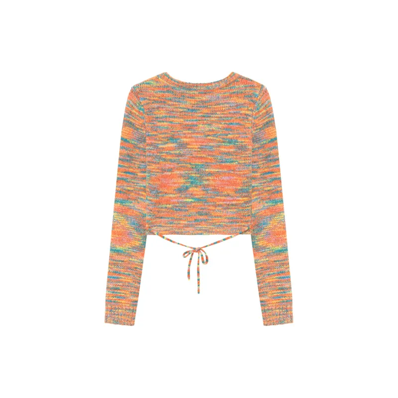 CHUU Sweater Women's Rainbow Stripes-1