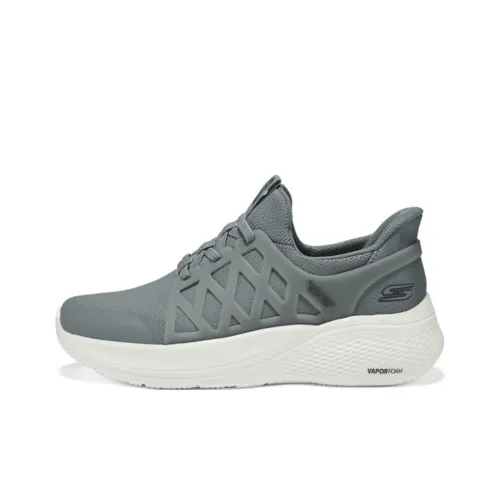 Skechers Slip Ins Anti Slip Wear Resistant Low Top Casual Shoes Men's Green Gray