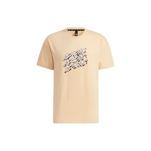 Adidas T-Shirts Men Amber Yellow