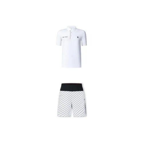 FILA Casual Sportswear Men Set Bright White+All Over Print