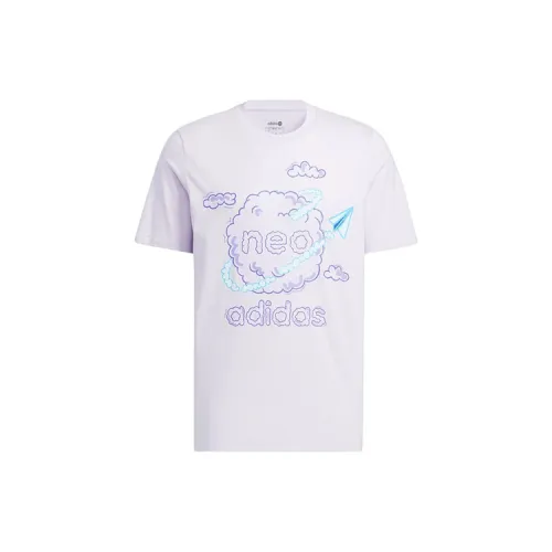 Adidas Neo T-Shirts Unisex Light Purple