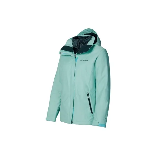 Columbia Windbreaker Jackets Women's Green