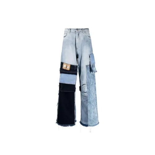 Marine Serre Jeans Unisex Blue