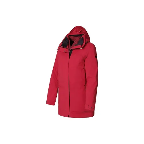 Columbia Windbreaker Jackets Women's Red