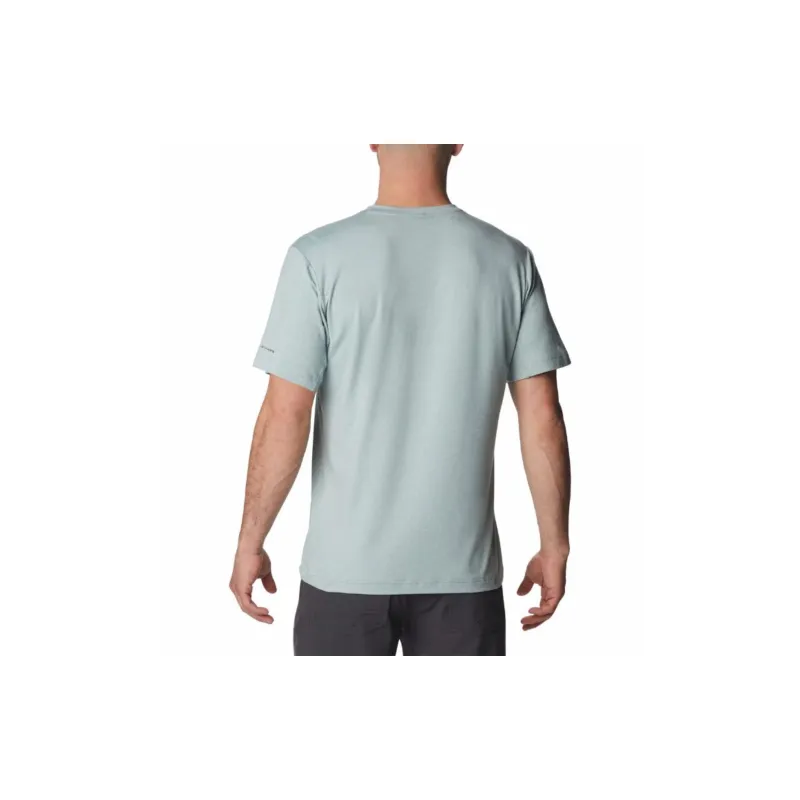 Columbia Tech Trail T-Shirts Men Light Green-1