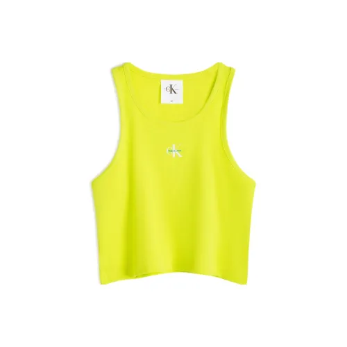 Calvin Klein Rainbow Series Tank Tops Unisex Neon Yellow