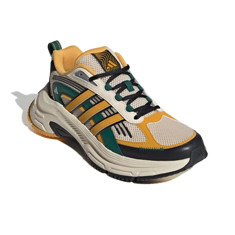 Adidas Anti Slip Wear Resistant Low Top Casual Running Shoes Unisex Brown Yellow Green-2