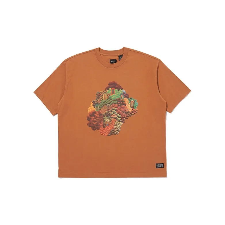 Levis T Shirts Men Brown-0