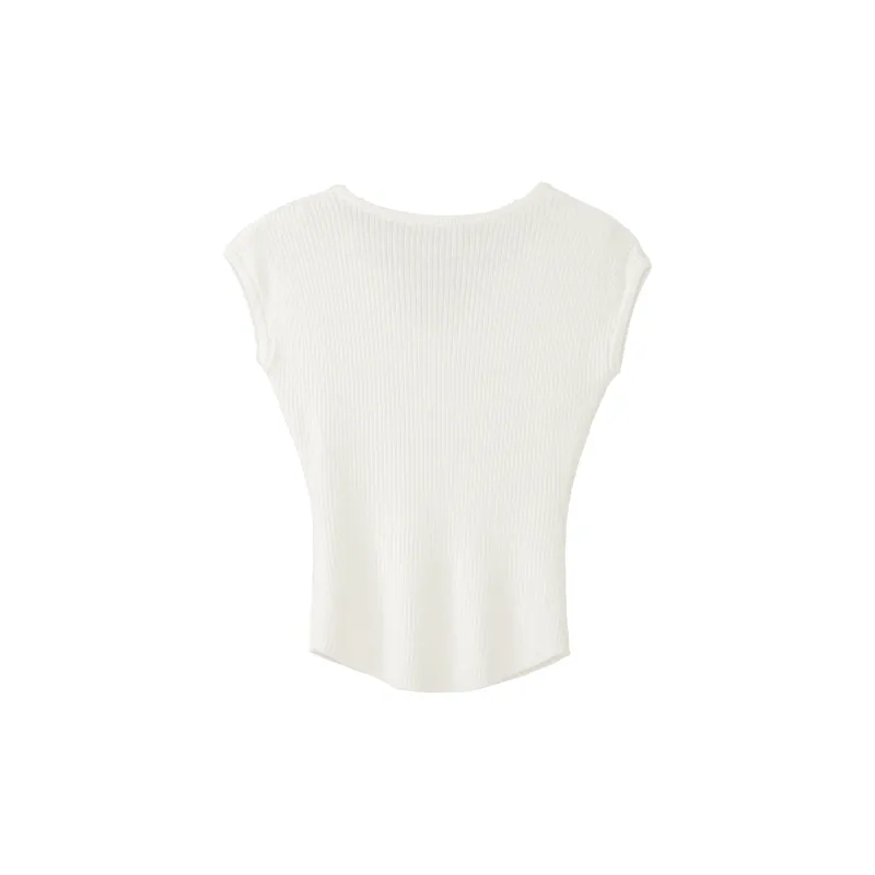 Fstudio Knitted Fabric T Shirt Women's-3