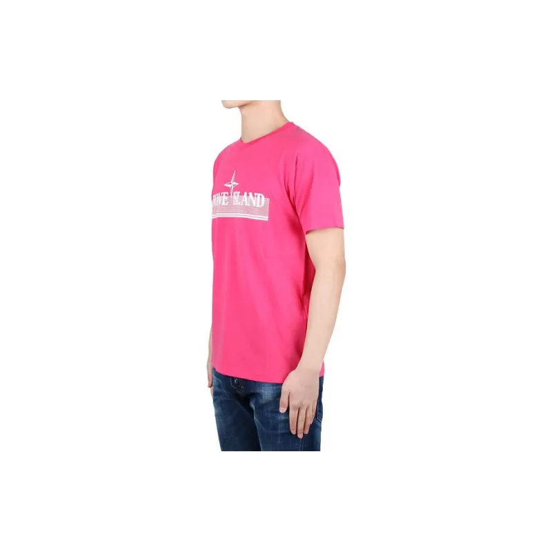 STONE ISLAND T Shirt Men's Pink-2