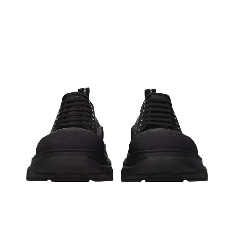 Alexander McQueen Tread Slick Low Lace Up Black-3