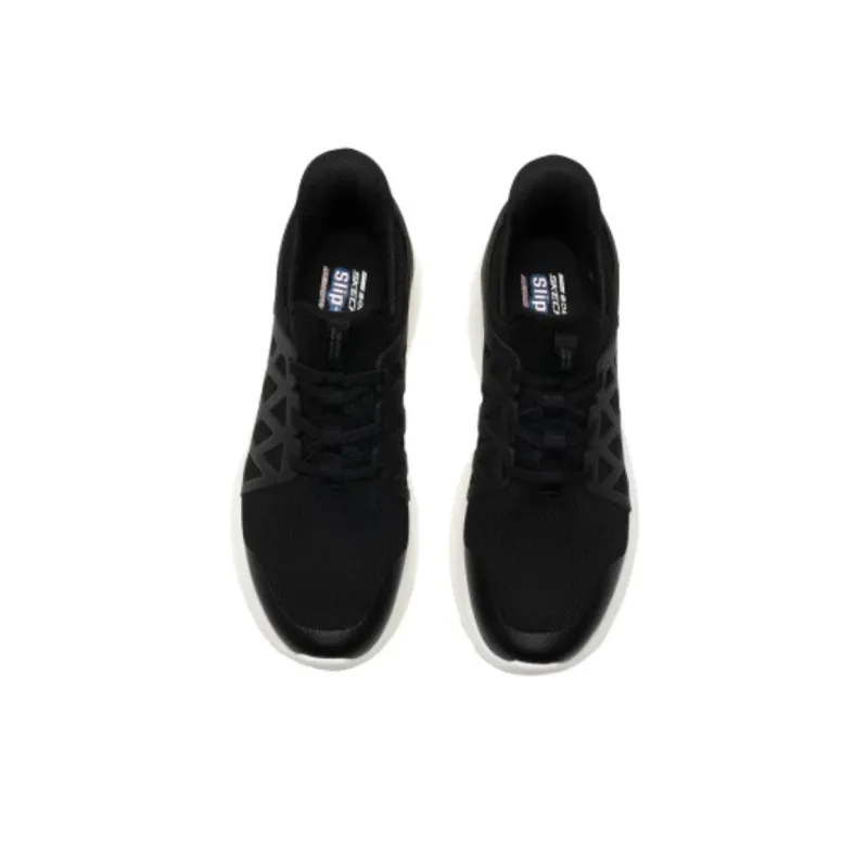 Skechers Slip Ins Anti Slip Wear Resistant Low Top Casual Shoes Men's Black-3