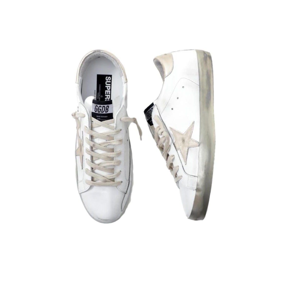 Golden Goose Super-Star Classic 'White/Gold' Sneakers - POIZON